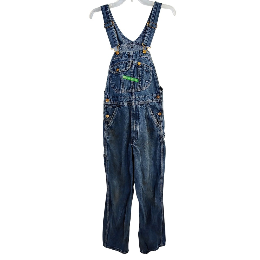 Key Imperial Aristocrat Denim Overalls Mens 30x32 Blue Workwear Bibs 273.43
